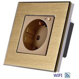 Exeshop Exelink 16a EU wi-fi wall socket al zlatni (tuya) ( sws006 ) Cene