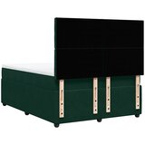  Krevet s oprugama i madracem tamnozeleni 160x200 cm baršunasti | shoptok.hr