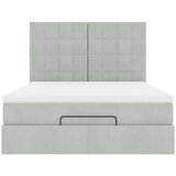  Otomanski krevet s madracima i LED 140x200 cm baršunasti | shoptok.hr