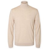 Selected Puloverji Noos Tray Roll Neck Knit - Oatmeal Bež Cene