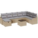  Set sofe 9 kom. 8-Broj sjedala Bež i svijetlo siva poliratan | shoptok.hr