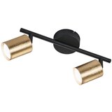 Honsel Crna/u zlatnoj boji stropna svjetiljka s metalnim sjenilom ø 8 cm Vano – | shoptok.hr