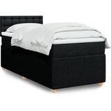 vidaXL Box spring krevet s madracem crni 90x190 cm od tkanine | shoptok.hr
