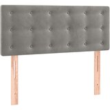Box spring krevet s madracem svjetlosivi 120x200 cm baršunasti | shoptok.hr