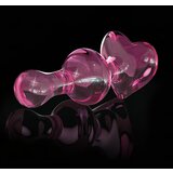 Icicles No. 75 - stekleni analni dildo v obliki srca (roza) | Shoptok.si