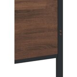 Metalni okvir kreveta bez madraca smeđa boja hrasta 183x213 cm | shoptok.hr
