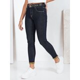 DStreet Spodnie damskie jeansowe skinny granatowe Cene