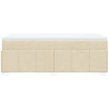  Krevet s oprugama i madracem krem 90 x 200 cm od tkanine | shoptok.hr