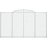  Obokane gabion košare 8 kosa 300x30x160/180 cm pocinkano železo, (21000427) | Shoptok.si