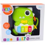 Mini Piano for Toddlers Dinosaur Green Lights and Sounds | shoptok.hr