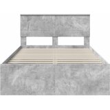  Krevetna konstrukcija s uzglavljem Betonska siva 135 x 190 cm | shoptok.hr