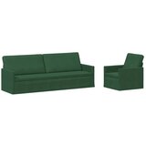  Set sofe 2 pcs Jungle zelena Kordura tekstil - Zelena boja džungle 1-Sjedalo + 3-Sjedalo (210 cm) | shoptok.hr