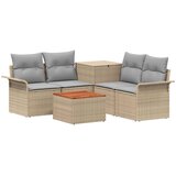  Set sofe 6 pcs 4-Broj sjedala Bež i svijetlo siva Cijene