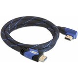 Delock hdmi kabel z mrežno povezavo kotni 3m 4K vijola 82957 | Shoptok.si
