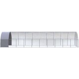  Zunanji kokošnjak 3x10x2 m pocinkano jeklo - - Srebrna - 78.65 - 3 x 10 x 2 m - | Shoptok.si