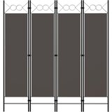 Sobna pregrada s 4 panela antracit 160 x 180 cm | shoptok.hr