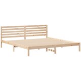  Krevetna konstrukcija Smeđa 200 x 210 cm Čvrsto borovo drvo | shoptok.hr