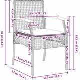  Vrtni set za objed s jastukom 7 pcs Crna Ratan | shoptok.hr