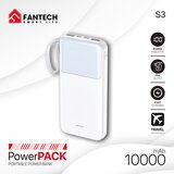 Fantech Power bank Prenosiva baterija S3 10000mAh/ 10W beli | ePonuda.com