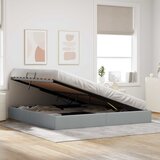  Otomanski krevet s pohranom Svijetlo siva 200 x 200 cm tkanina | shoptok.hr