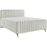 MID.YOU POSTELJA Z VZMETNICO 200 cm x 200 cm , les, tekstil, leseni material bež | Shoptok.si