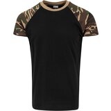 Urban Classics Raglan Contrast Tee blk/woodcamo | ePonuda.com