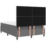  Krevet s opruga kutije Svijetlo siva i bijela. 140 x 190 cm | shoptok.hr