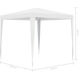 vidaXL vrtni šotor 2,5x2,5 m bel | Shoptok.si