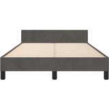  Posteljni okvir z vzglavjem temno siv 120x200 cm žamet, (20738585) | Shoptok.si