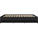  Okvir za krevet crni 160x200 cm konstruirano drvo | shoptok.hr