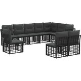  Set vanjskih sofa Crna Poliester | shoptok.hr