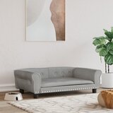 vidaXL Krevet za pse svjetlosivi 95 x 55 x 30 cm baršunasti Cijene