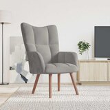 Stolica za opuštanje svjetlosiva baršunasta | shoptok.hr