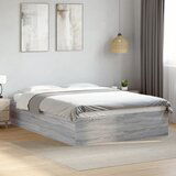 Maison Chic Posteljni okvir - Dvoposteljna postelja - Zakonska postelja siva sonoma 135x190 cm inženirski les-J15168, (21777056) | Shoptok.si