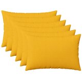  Presvlaka za jastuk 6 kom. HEERLEN Svijetlo žuta 50 x 70 cm - Svjetložuta 50 x 70 cm 6 | shoptok.hr