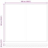 vidaXL Automatska uvlačiva tenda Zelena i bijela 400x350 cm, Zamjenska tenda za okvir 4x3.5 m Zelena i bijela | shoptok.hr