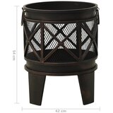  Rustična posuda za vatru sa žaračem Φ 42 x 54 cm čelična | shoptok.hr