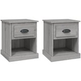 Maison Chic Dvo delni komplet Nočne omarice - Nočne mize siva sonoma 39x39x47,5 cm inženirski les, (21687535) Cene