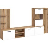 CARRYHOME DNEVNI REGAL, bela, barve hrasta Cene