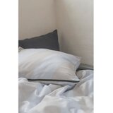 Mette Ditmer Denmark Svijetlo siva/bež posteljina za bračni krevet/za produženi krevet od pamučnog satena 200x220 cm Diagonal – | shoptok.hr