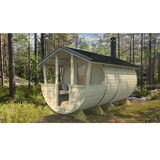 Male kuće Vanjska sauna LAHTI 400 × 200 cm – bez završnog krovnog pokrova Cijene