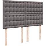  s oprugama i madracem sivi 160x200 cm od umjetne kože | shoptok.hr