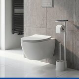 Wenko Bijeli plastičan držač za WC papir sa četkom Albella – | shoptok.hr