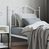 vidaXL Kovinsko vzglavje belo 80 cm Cene