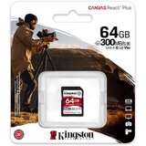 Kingston Spominska kartica SDXC Canvas React Plus 64 GB UHS‑II | Shoptok.si