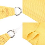 vidaXL Senčno jadro 160 g/m² bež 4x4x4 m HDPE | Shoptok.si