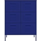 vidaXL Ormarić s ladicama modri 80 x 35 x 101,5 cm čelični | shoptok.hr