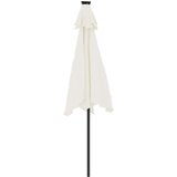  Vrtni suncobran s čeličnom šipkom bijeli 225 x 225 x 212 cm | Eponuda.com