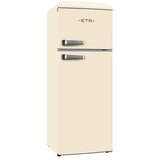 ETA Retro kombinirani hladilnik Storio [E, V: 148cm, H: 170L, Z: 45L, bež] | Shoptok.si