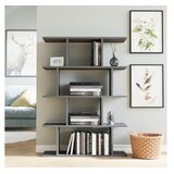 Hanah home Harmon antracit polica za knjige 90x25x127,4 cm, siva | Eponuda.ba